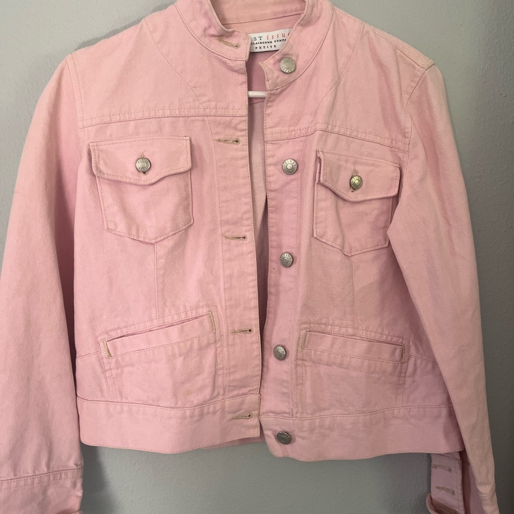 Liz Claiborne  Women's Pink Denim Jacket